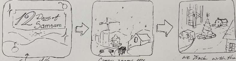 12 Days of Samsara storyboard frame 1